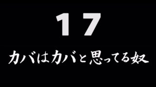 煩悩ネタ17『カバはカバと思ってる奴』