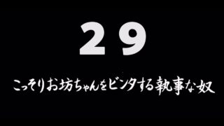 煩悩ネタ29『こっそりお坊ちゃんをビンタする執事な奴』